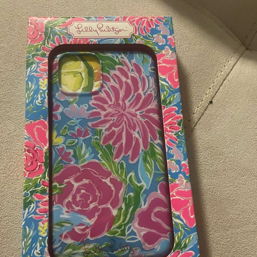 Lilly Pulitzer Floral iPhone Case - Pink and Blue